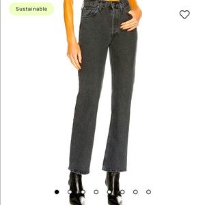 Agolde mid rise relaxed boot jeans